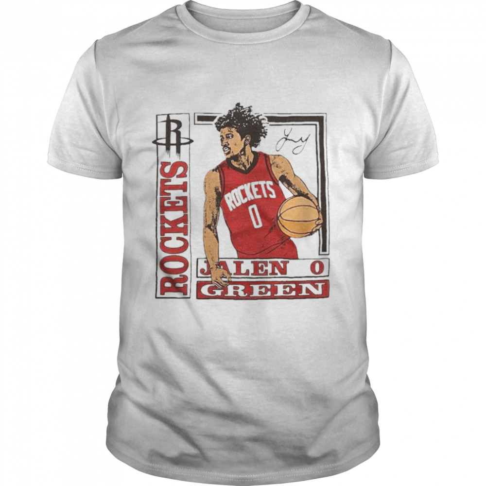 Houston Rockets Rookie Jalen Green Basketball signature shirt