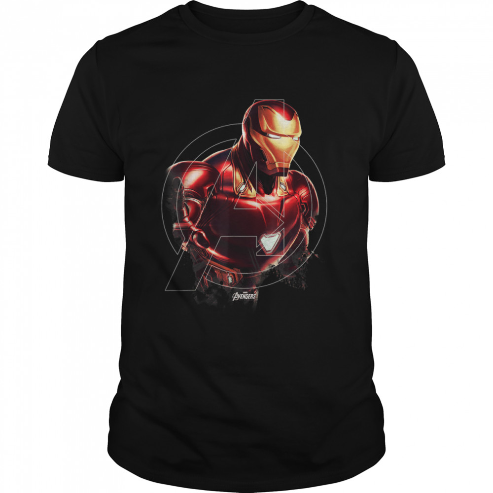 Marvel Avengers Endgame Iron Man Portrait Graphic T-Shirt T-Shirt