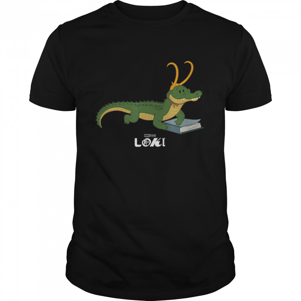 Marvel Loki Alligator Loki Variant Book Reader T-Shirt