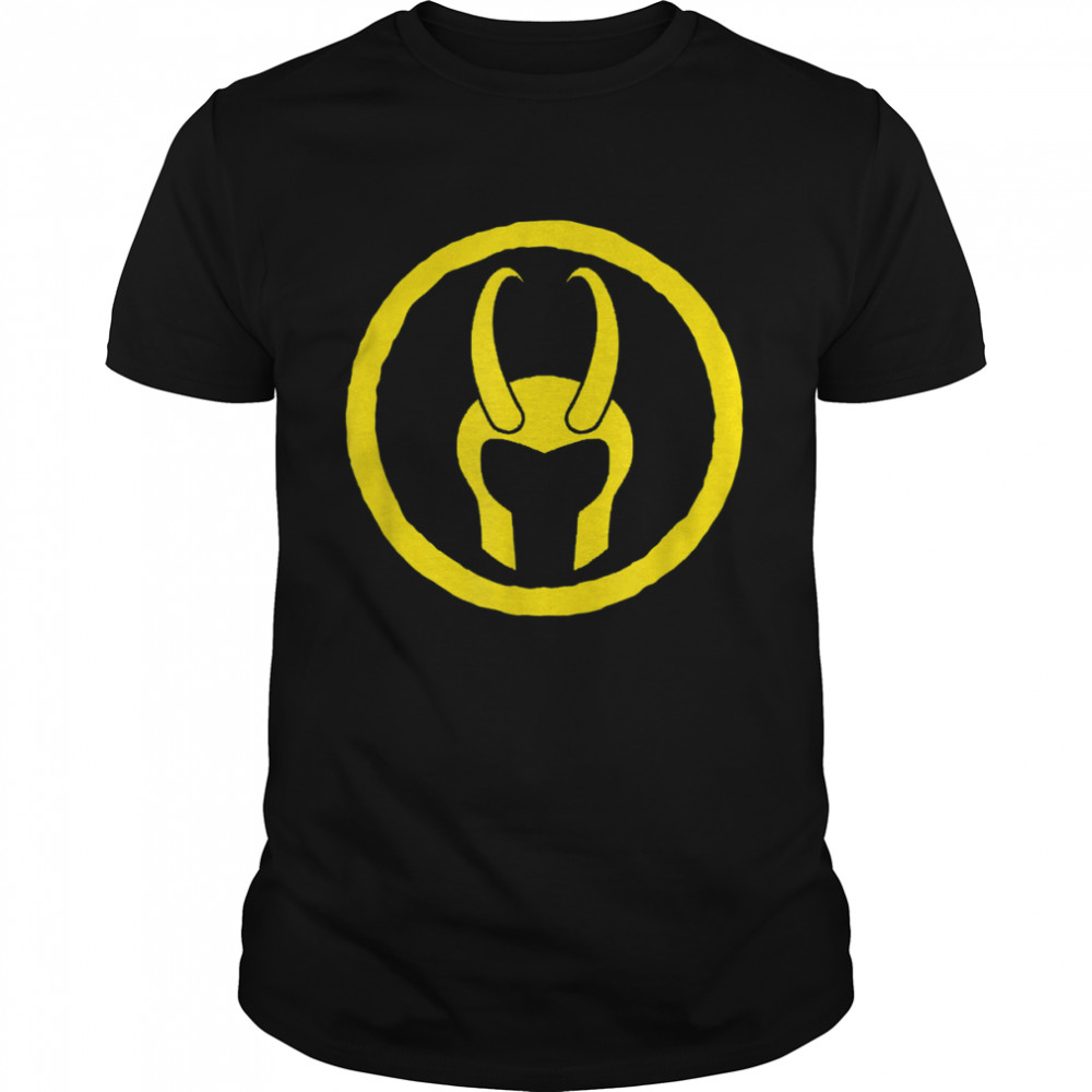 Marvel Loki Horned Helmet Icon Graphic T-Shirt