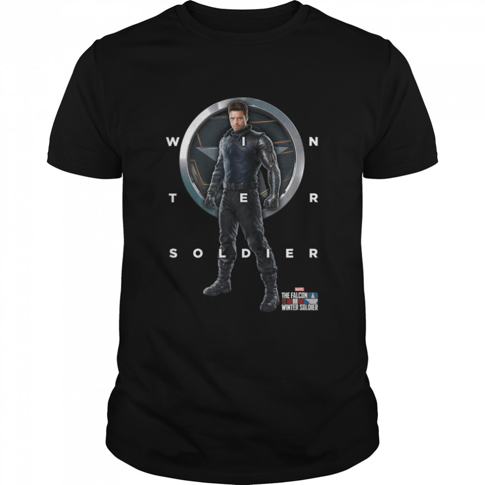 Marvel The Falcon And The Winter Soldier Bucky Shield T-Shirt