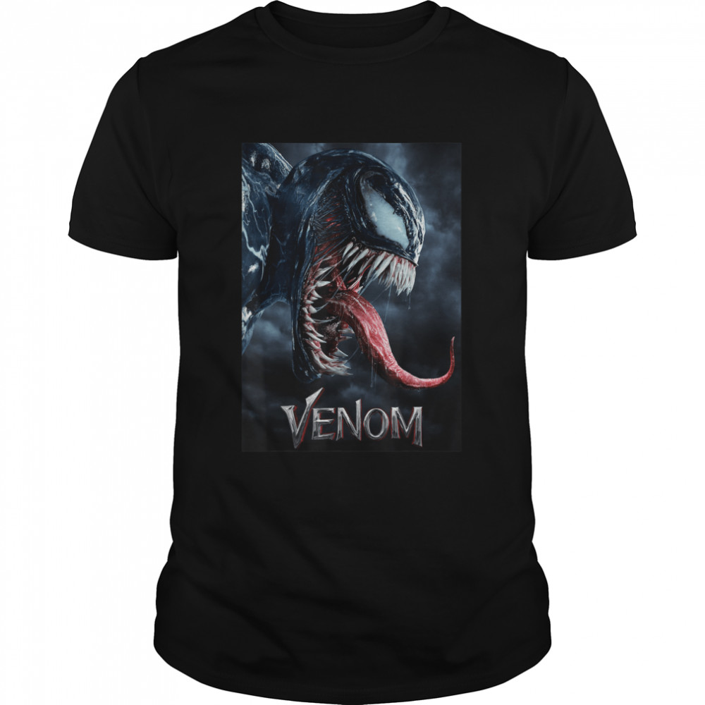 Marvel Venom Tongue Out Poster Graphic T-Shirt T-Shirt