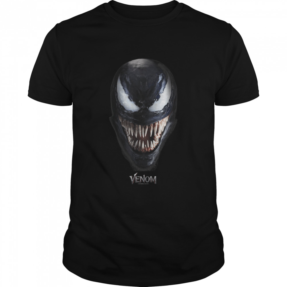 Marvel Venom Up Close Face Grin T-Shirt