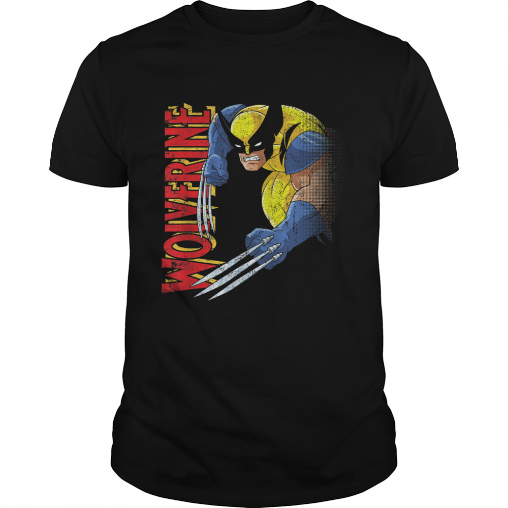 Marvel X-Men Wolverine 90s Animated Series T-Shirt