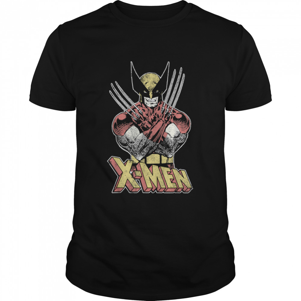 Marvel X-Men Wolverine Classic Comic Vintage Graphic T-Shirt
