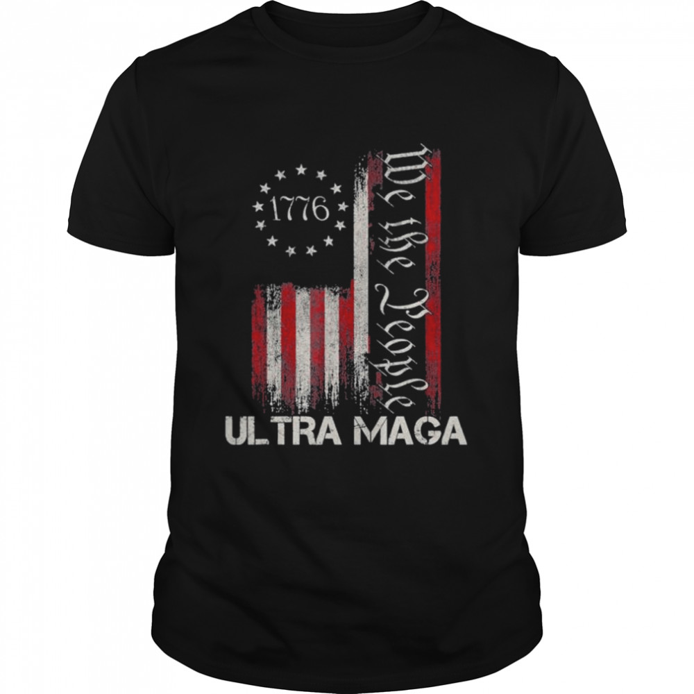 Ultra maga vintage American flag ultramaga us flag shirt