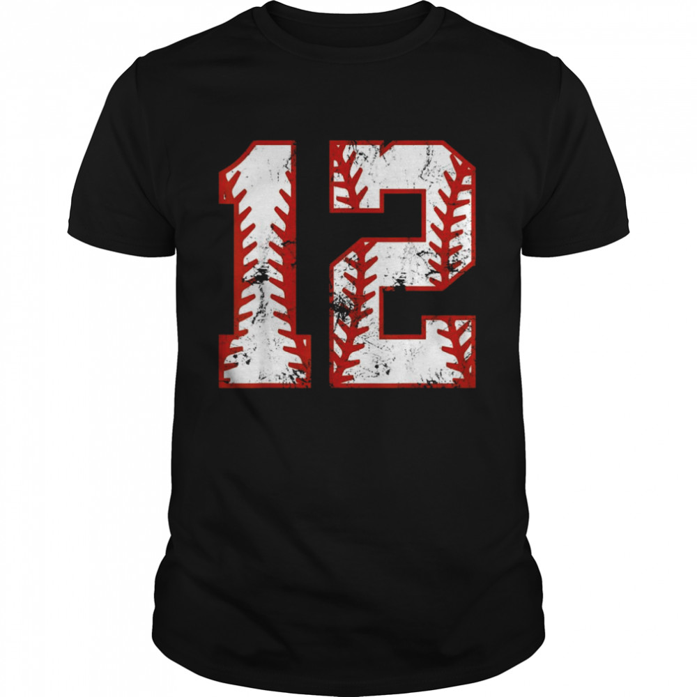 12th Birthday Baseball Twelve 12 Year Old Boy GirlShirt Shirt