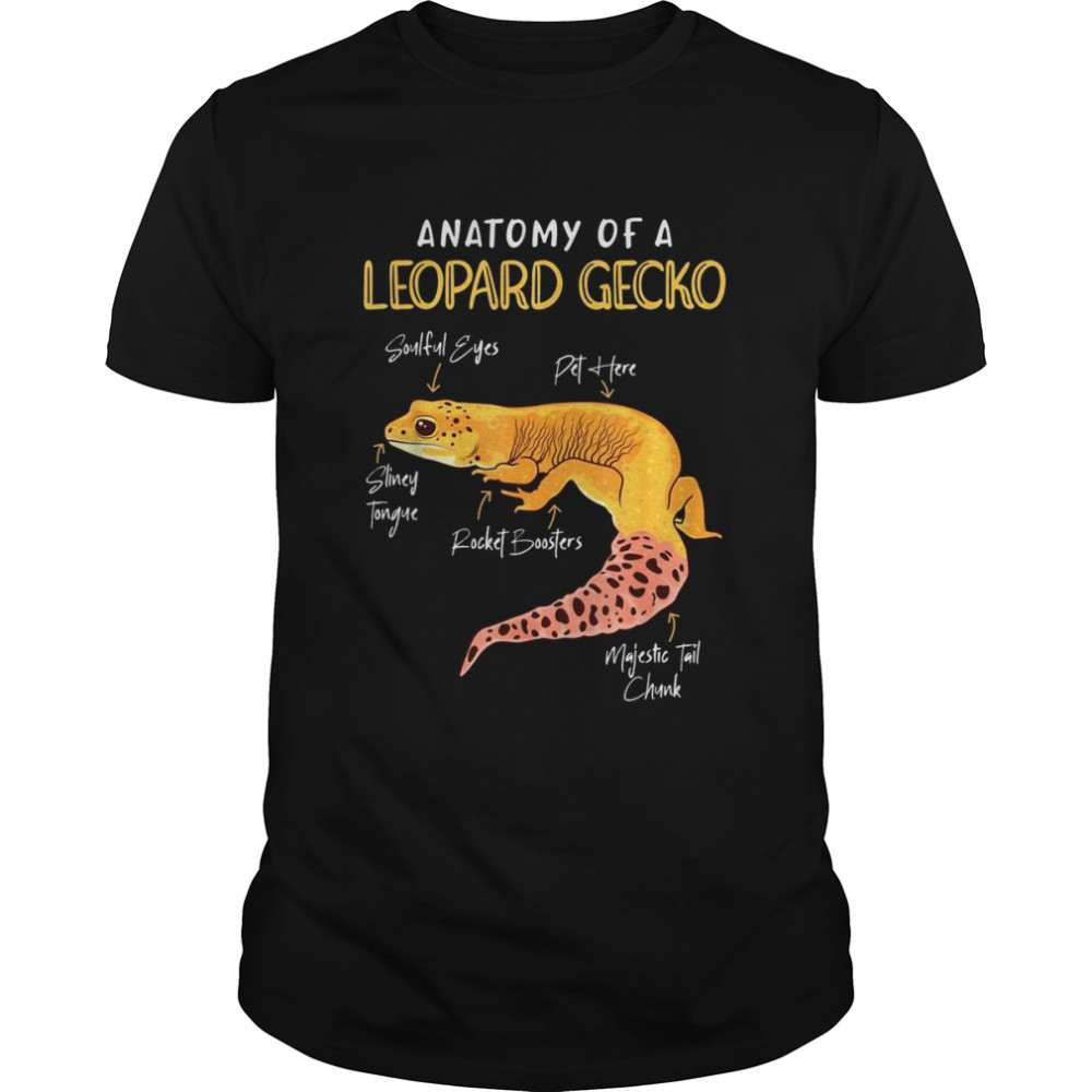 Anatomy of Leopard Gecko Terraristics Reptiles Gecko  Classic Men's T-shirt
