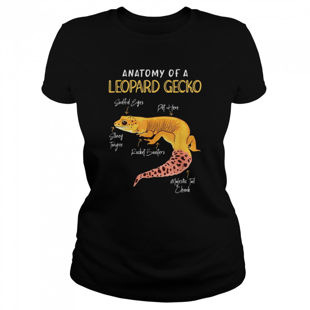 Anatomy of Leopard Gecko Terraristics Reptiles Gecko  Classic Women's T-shirt