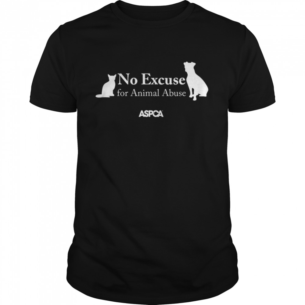 ASPCA No Excuse for Animal Abuse Silhouette  Classic Men's T-shirt