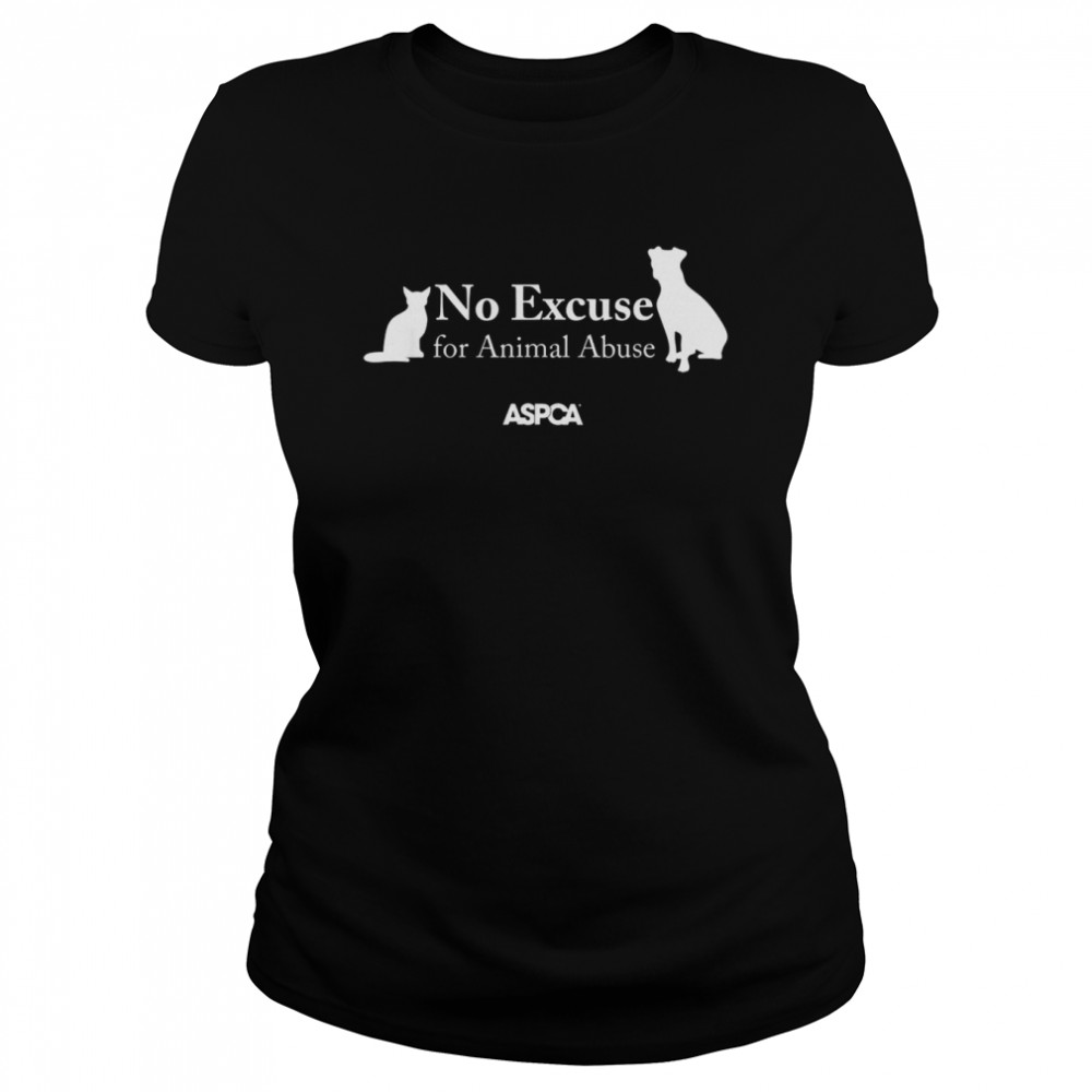 ASPCA No Excuse for Animal Abuse Silhouette  Classic Women's T-shirt