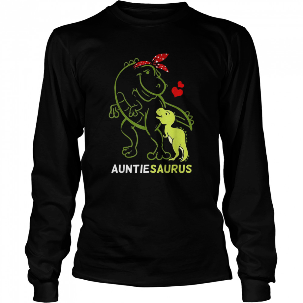 Auntiesaurus Auntie Tyrannosaurus Dinosaur Baby  Long Sleeved T-shirt