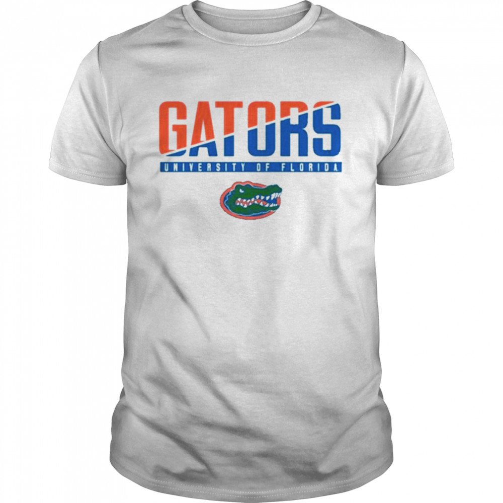 Champion Gray Florida Gators Wordmark Slash T-Shirt