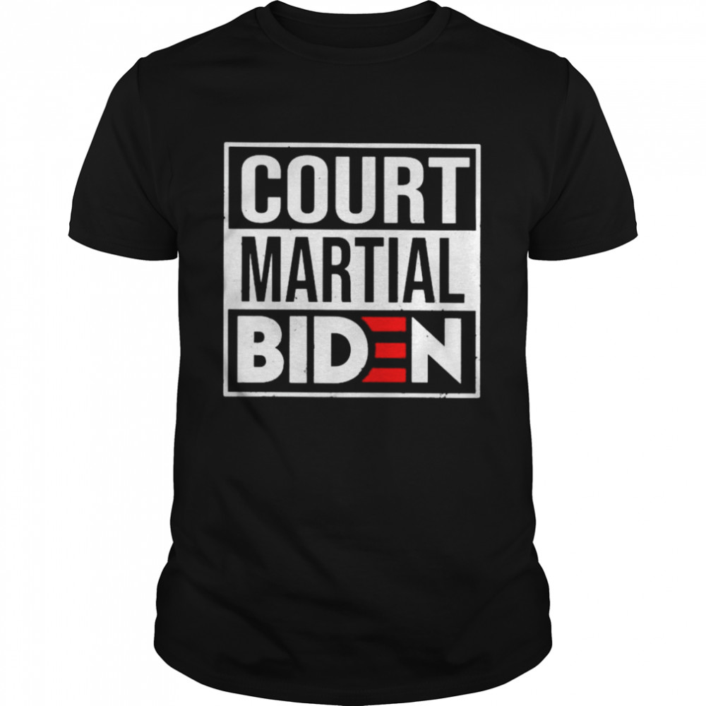 Court Martial Biden Anti Joe Biden shirt Classic Men's T-shirt