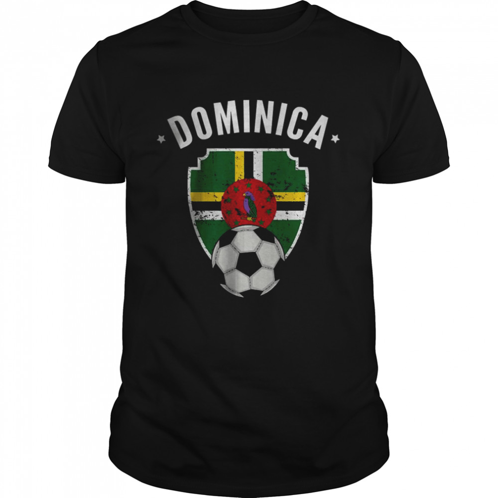 Dominica Soccer Dominica Flag Football Dominican Pride Roots T-Shirt