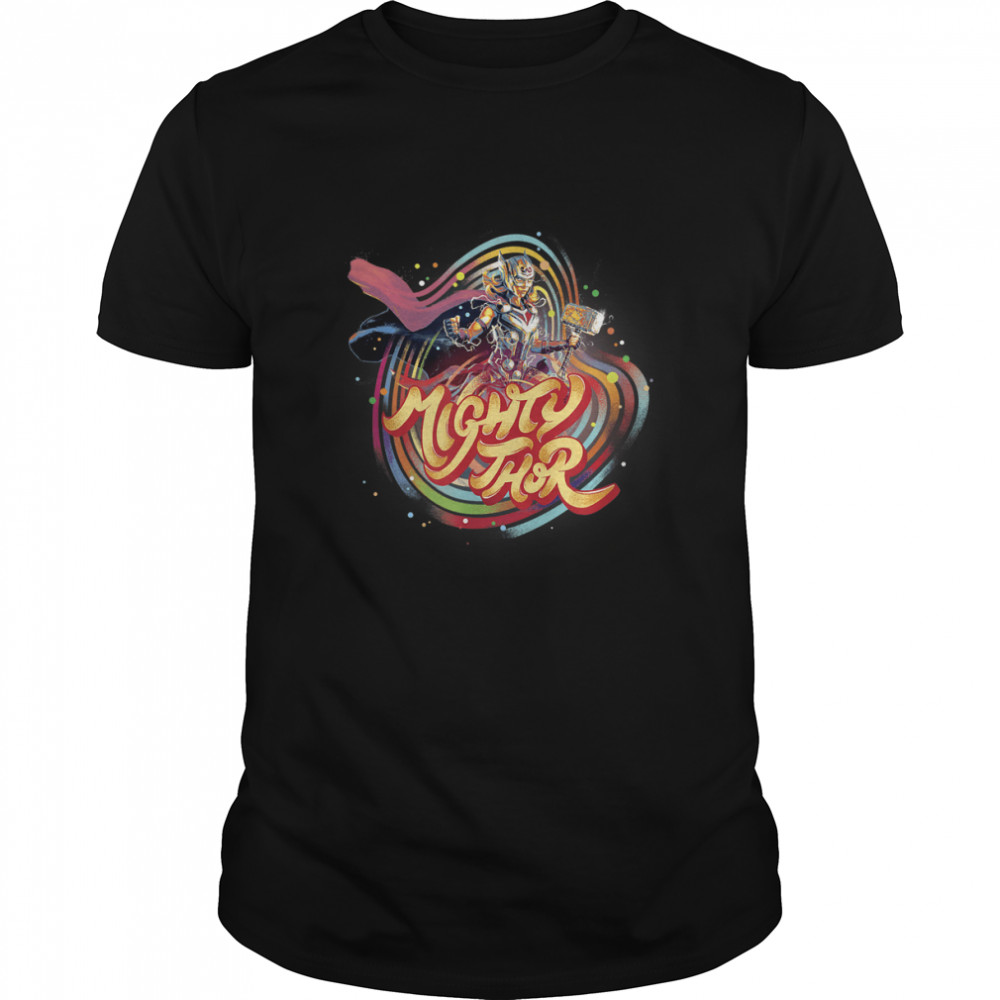Love and Thunder Jane Foster Mighty Thor Retro T-Shirt