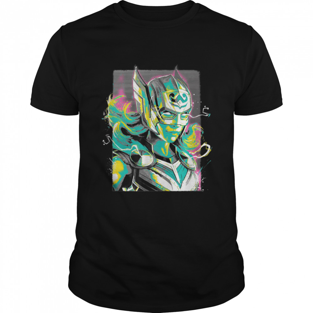 Love and Thunder Jane Foster Pastel Portrait T-Shirt
