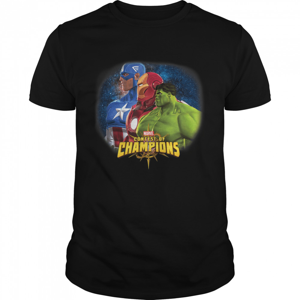 Marvel Contest of Champions Heroes Profiles Graphic T-Shirt