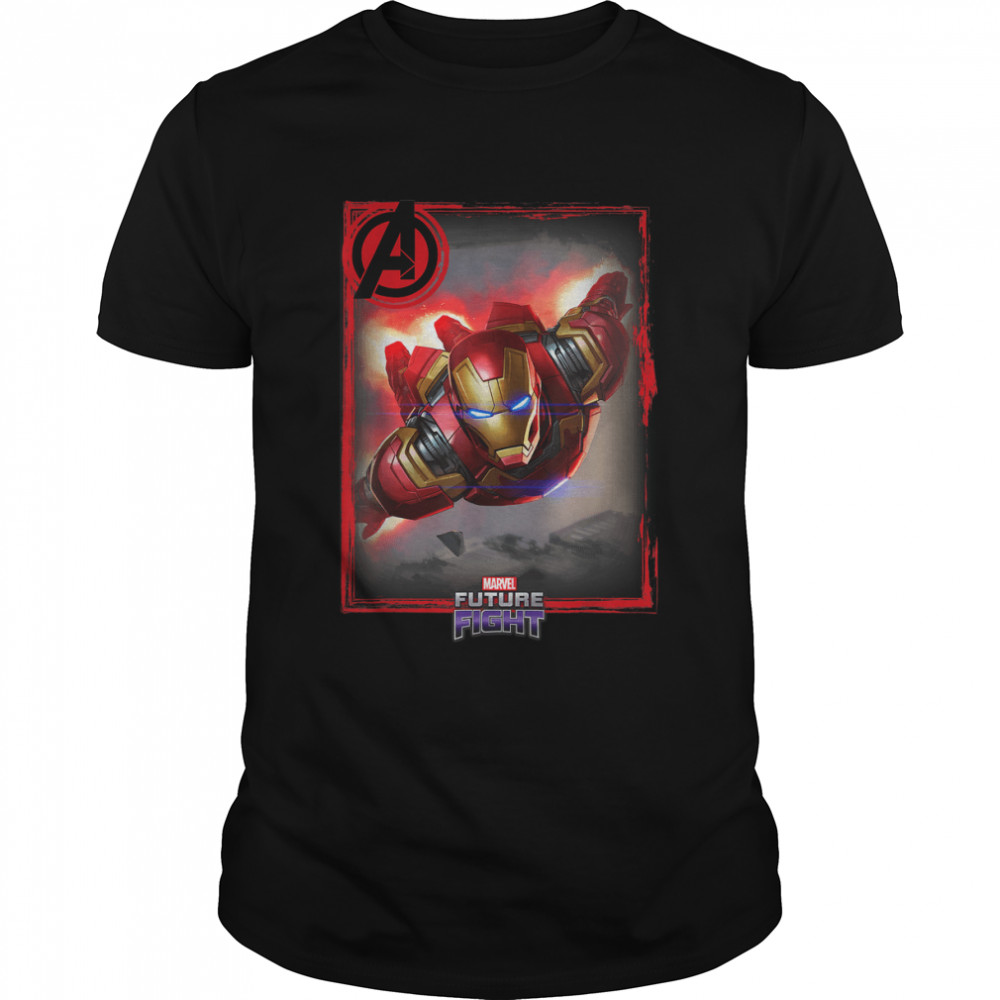 Marvel Future Fight Iron Man Portrait Graphic T-Shirt