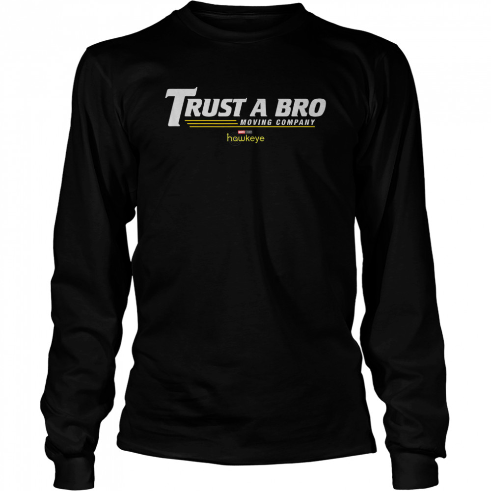 Marvel Hawkeye Trust A Bro Logo T- Long Sleeved T-shirt