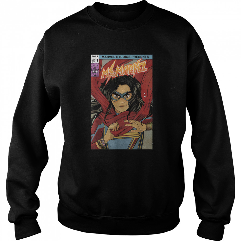 Marvel Ms. Marvel Comic Cover T- Unisex Sweatshirt
