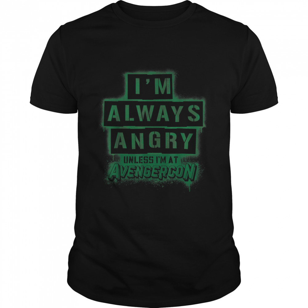 Marvel Ms. Marvel Hulk New Jersey Avengercon Always Angry T-Shirt