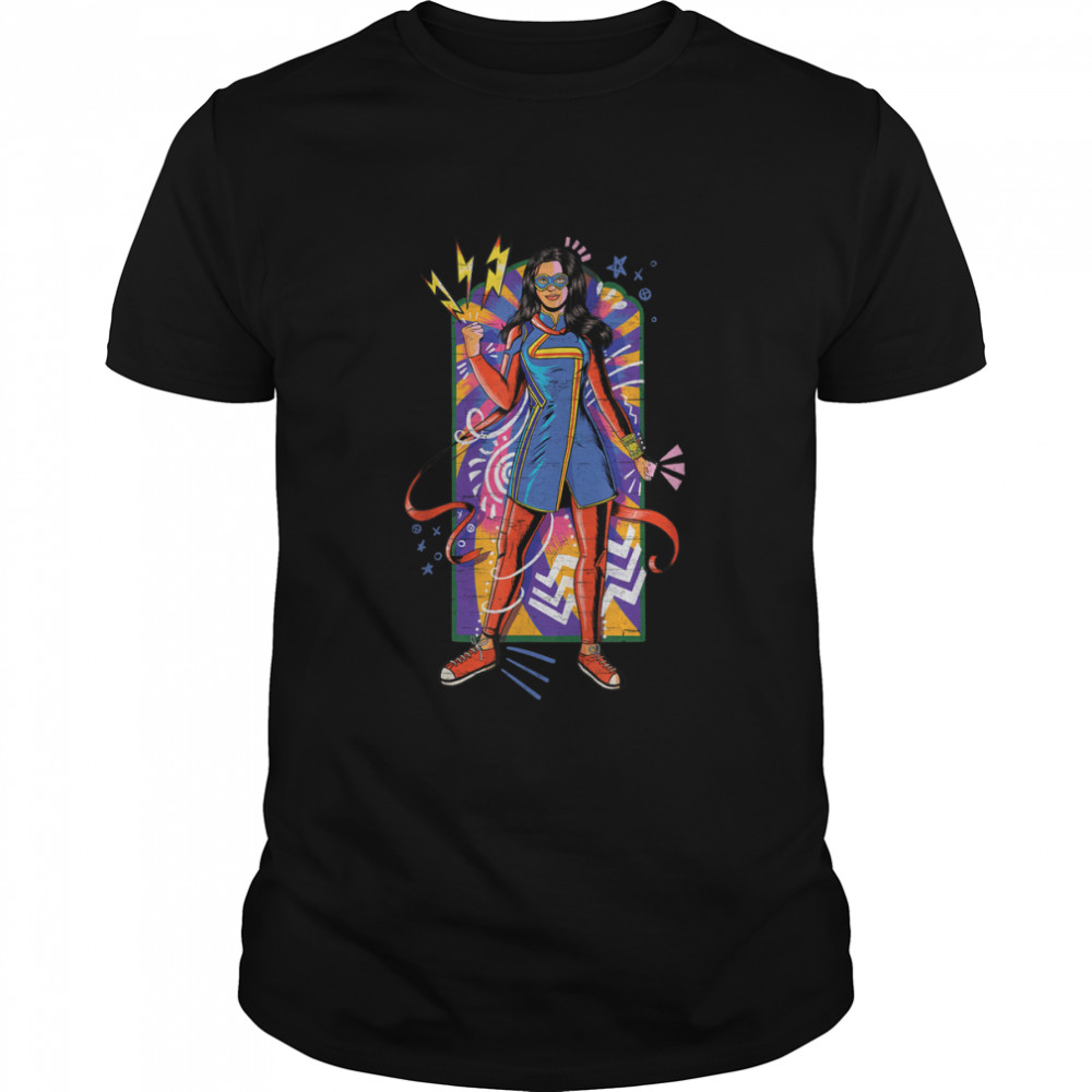 Marvel Ms. Marvel Kamala Khan Mural Art T-Shirt