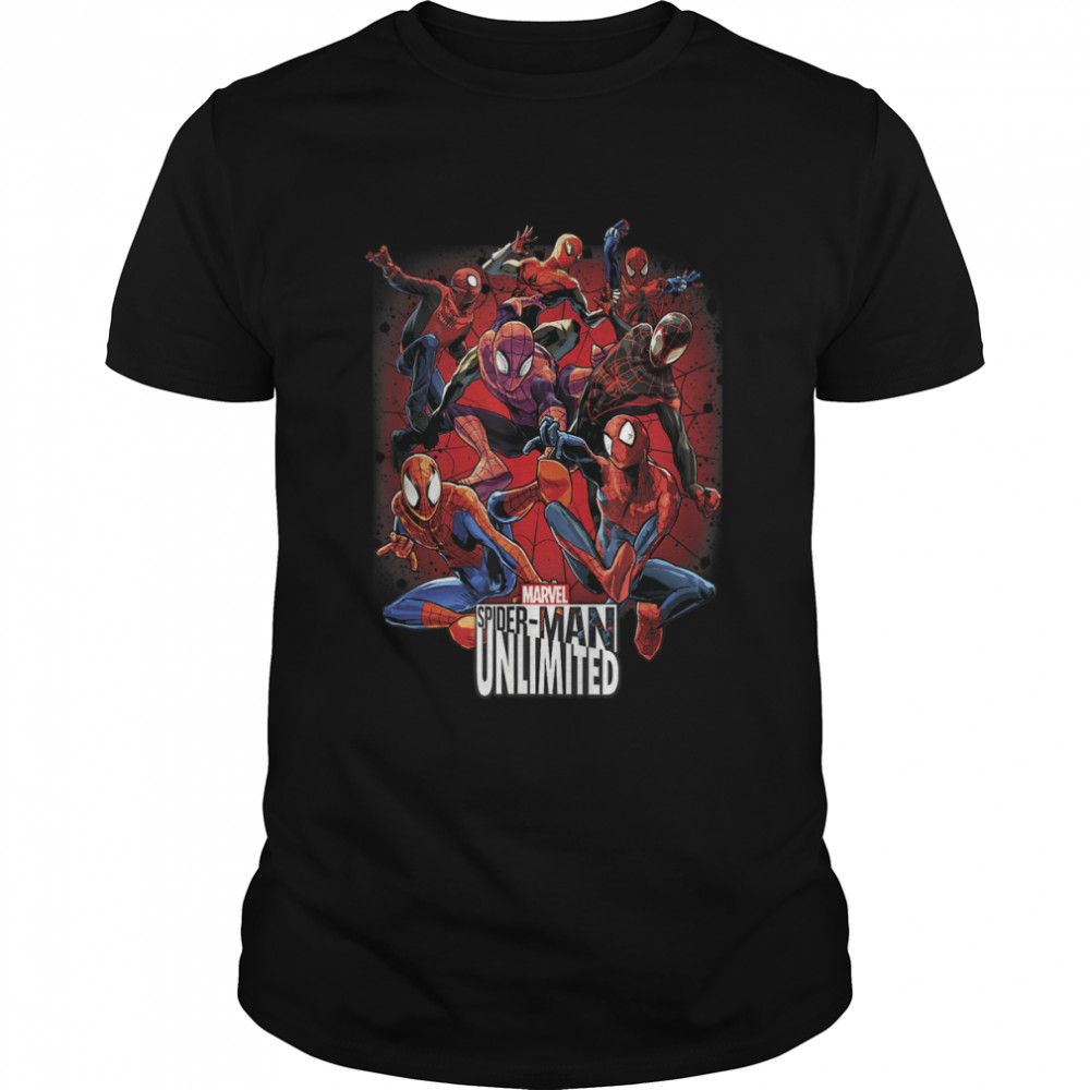 Marvel Spider-Man Unlimited Group Shot Graphic T-Shirt