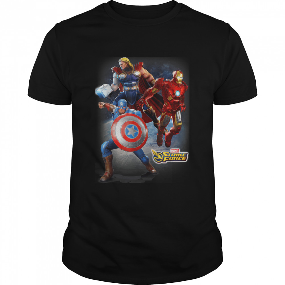 Marvel Strike Force Earth's Avengers Graphic T-Shirt
