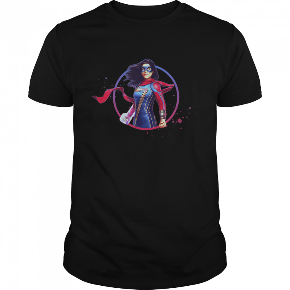 Ms. Marvel Hero Scribbles Poster T-Shirt