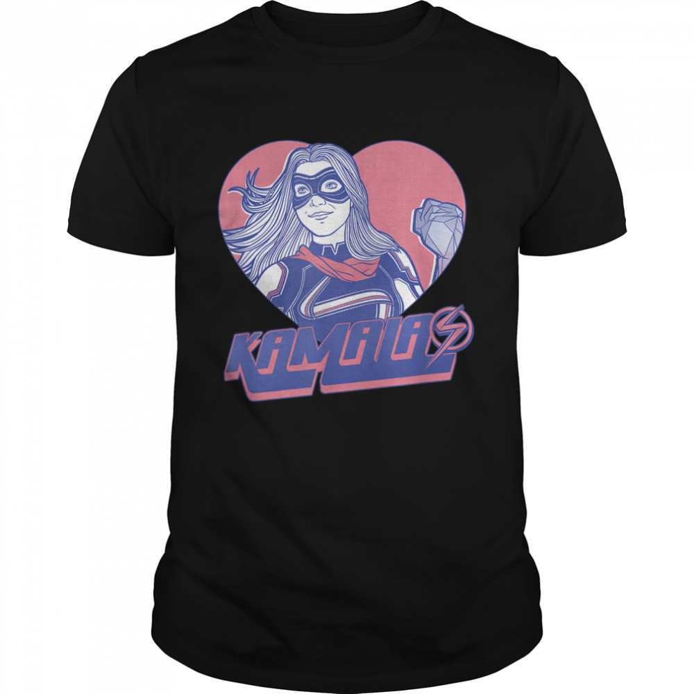Ms. Marvel Kamala Love Heart Logo T-Shirt