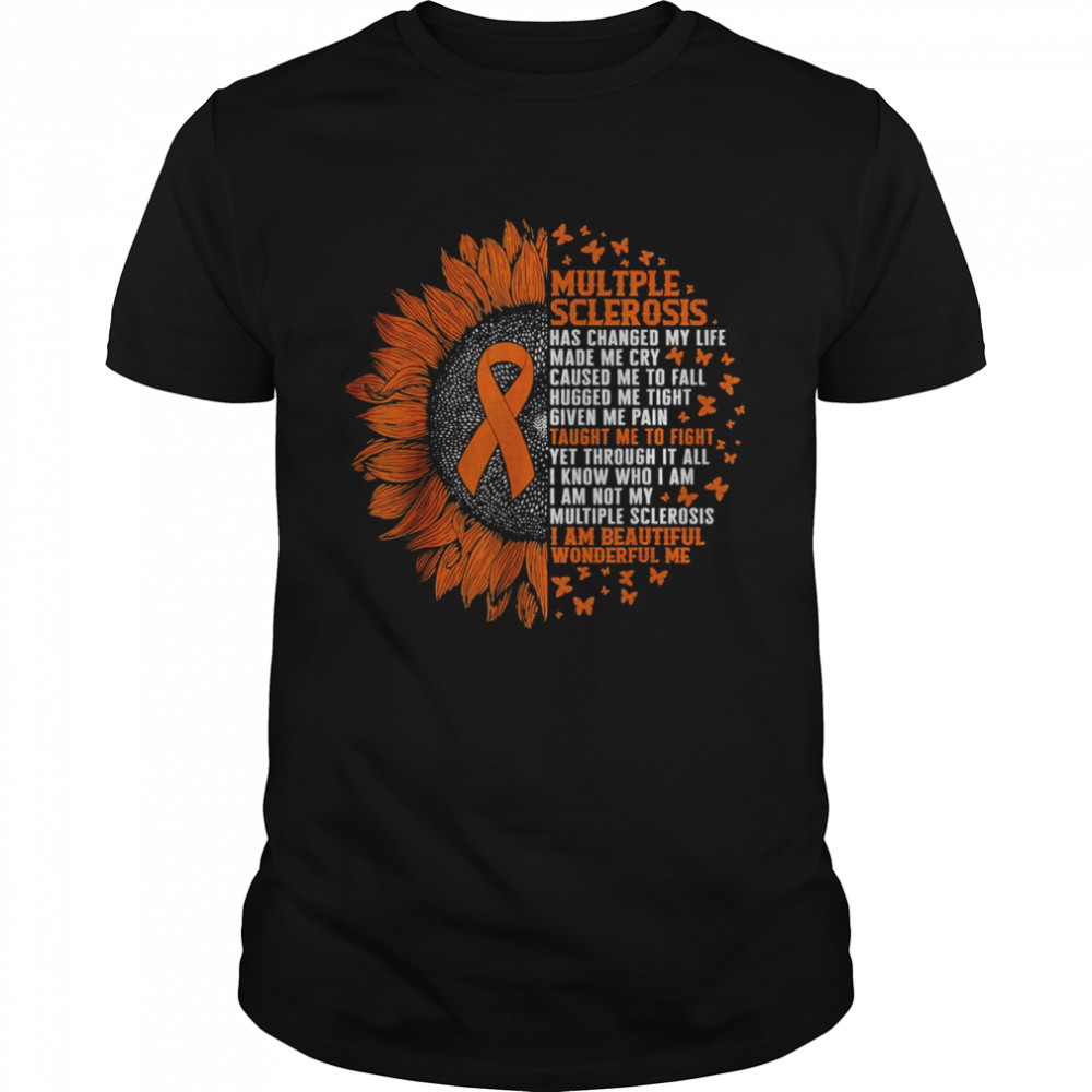 Multiple Sclerosis I’m Wonderful Me Orange Ribbon MS Fighter T-Shirt
