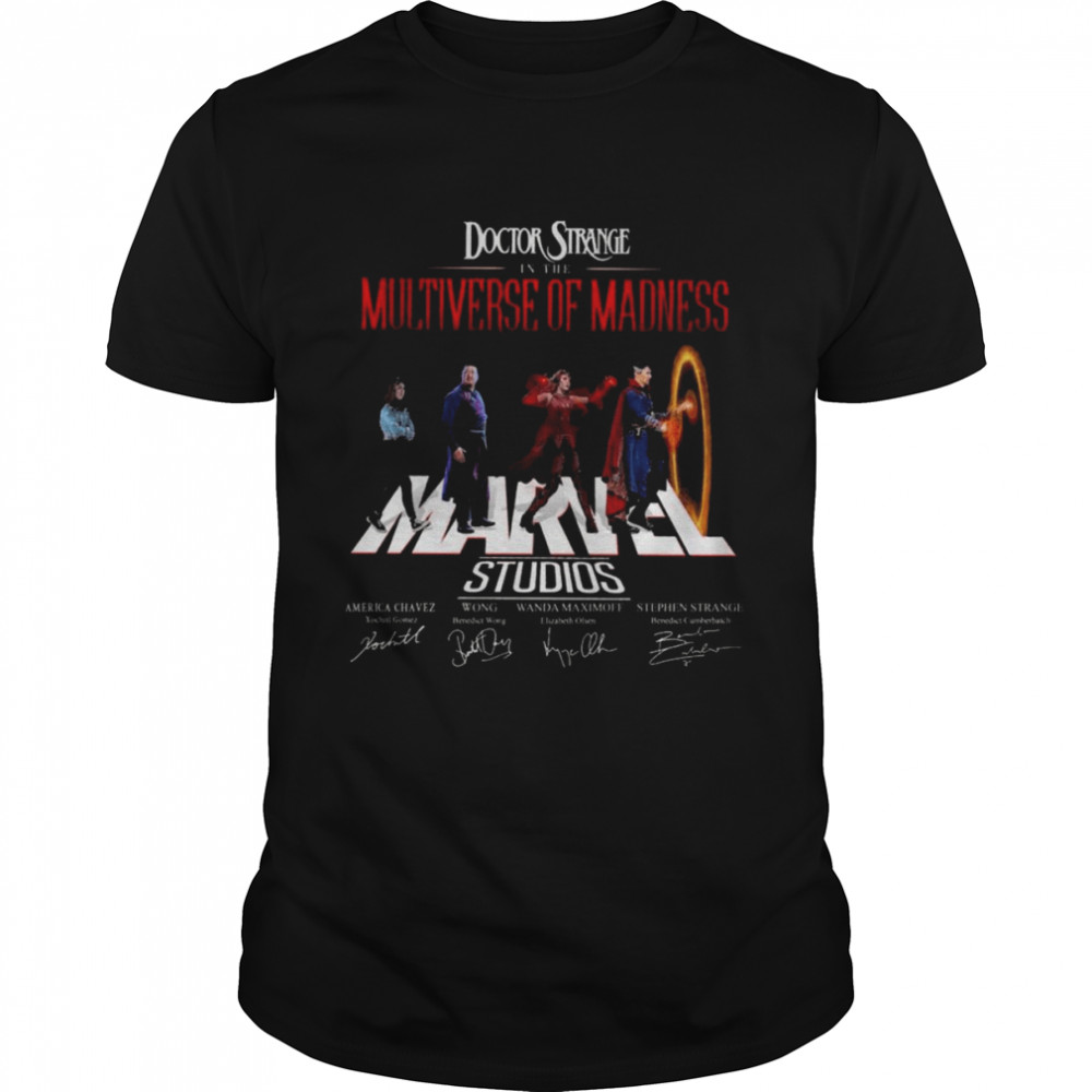 Doctor Strange in the Multiverse Of Madness Marvel Studios abbey road signatures shirt