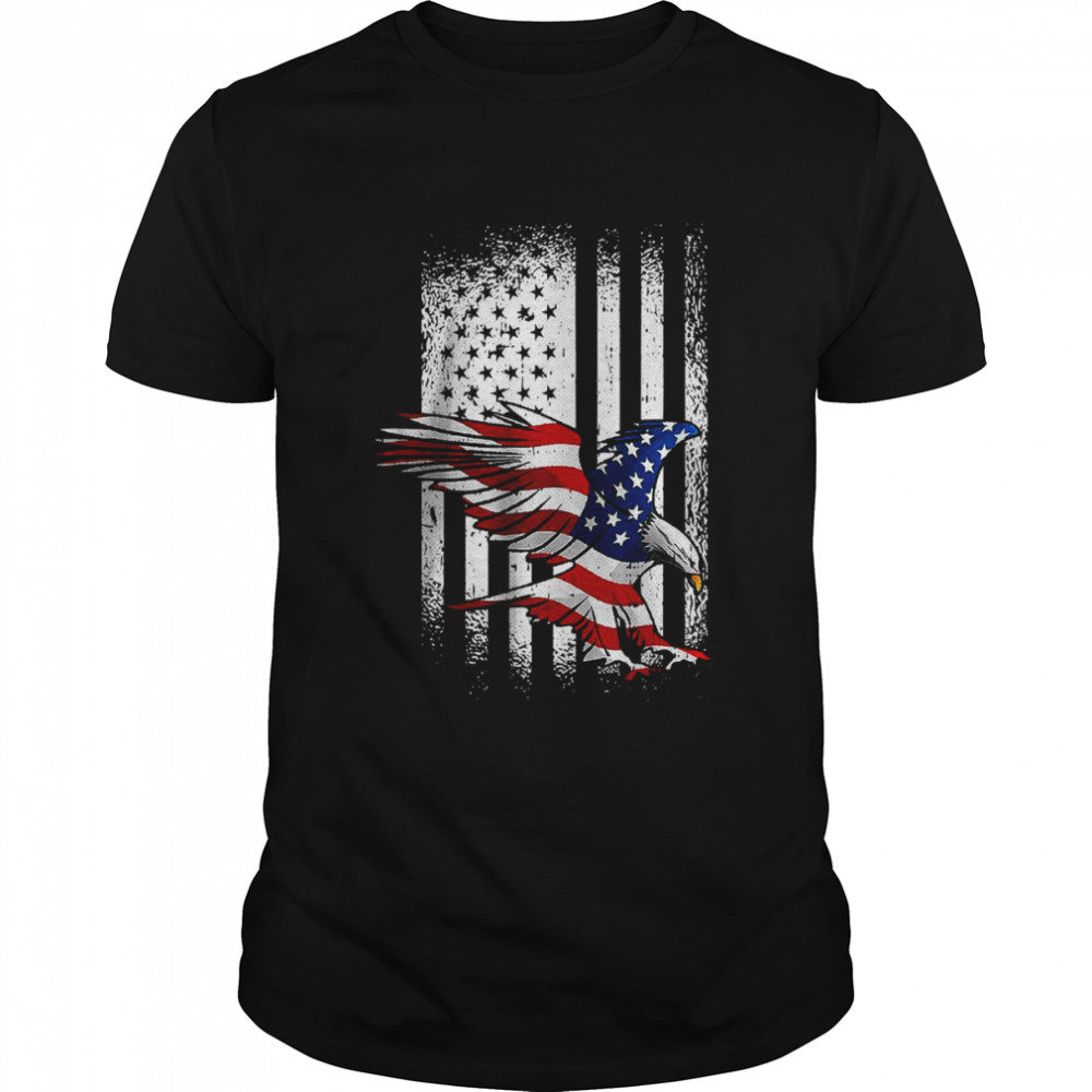 Eagle US Flag American Patriotic 4th Of July Independence T-Shirt