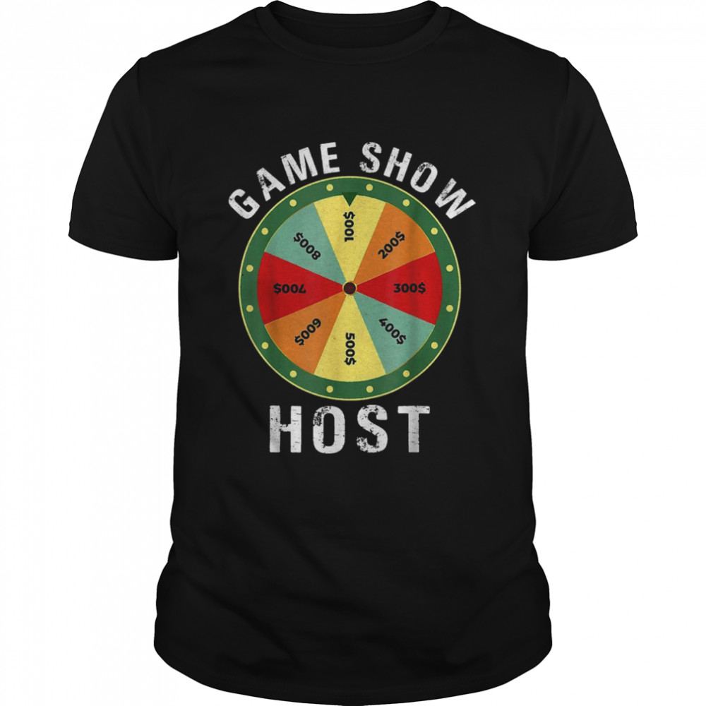 Game Show Host Trivia Board Game Night Questions VintageShirt Shirt