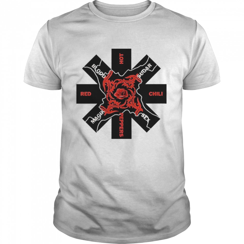 Red Hot Chili Peppers Blood Sugar Sex Magik Asterisk Grey T-Shirt