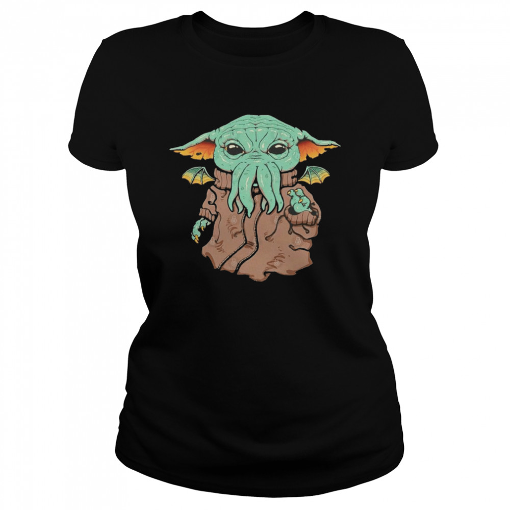 Baby Yoda X Cthulhu Star Wars shirt Classic Women's T-shirt