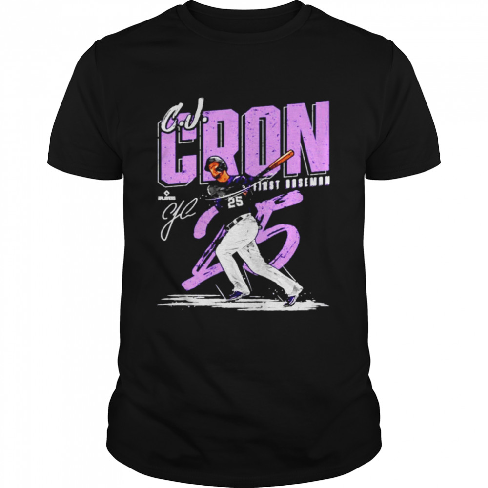 C.J. Cron Colorado Chisel Baseball Signatures  Classic Men's T-shirt
