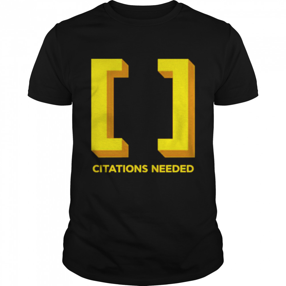 Citations Needed Logo shirt