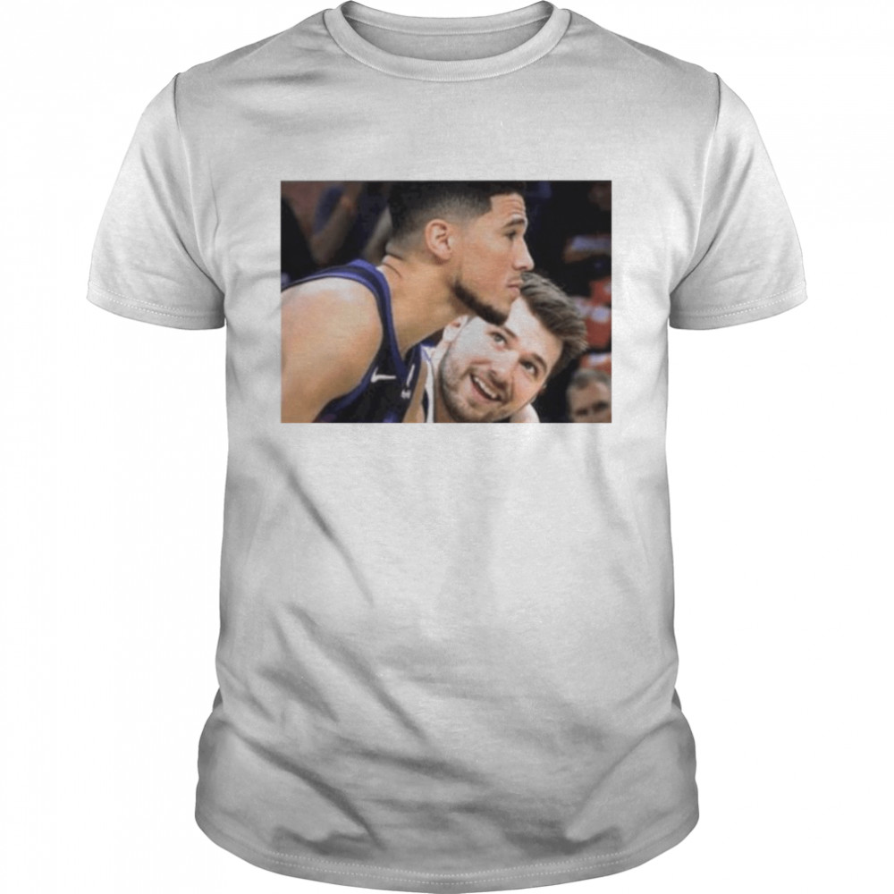 Luka Doncic and Devin Booker Hate Each Other No Context 1 shirt