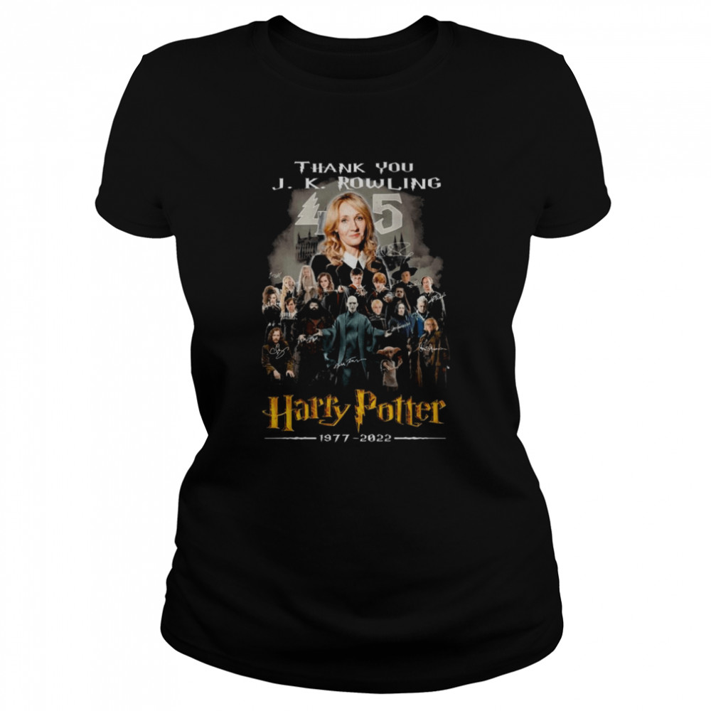 Thank You J.K. Rowling Harry Potter 1977 2022 Signatures  Classic Women's T-shirt