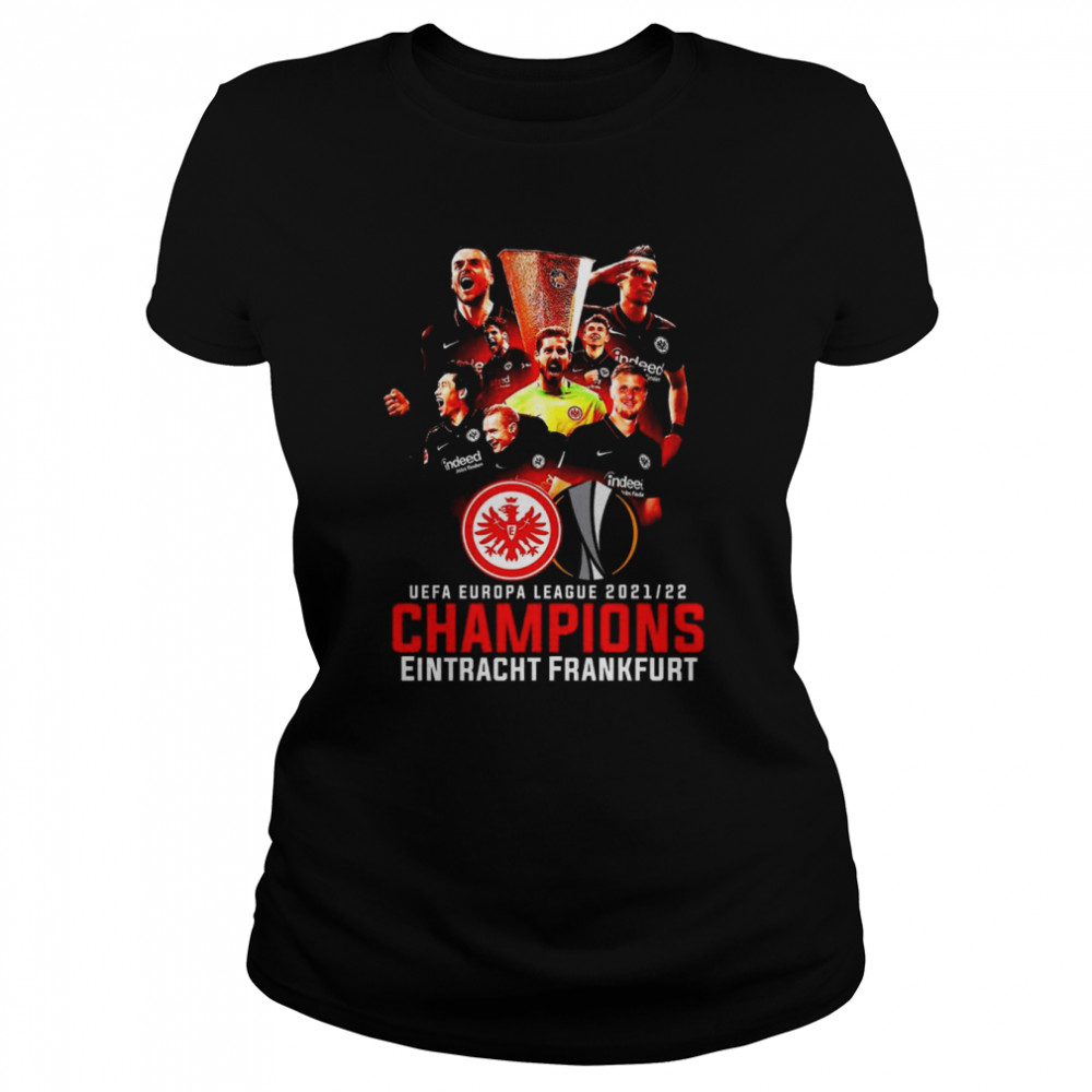 Eintracht Frankfurt UEFA Europa League 2021-2022 Champions  Classic Women's T-shirt