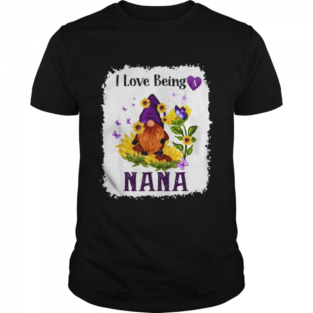 I love being a nana gnome sunflower shirt Classic Men's T-shirt