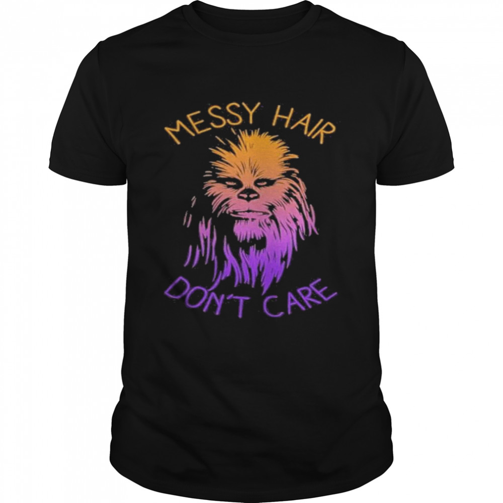 Junior’s Star Wars Messy Hair Don’t Care Chewie Graphic Ron Howard T-Shirt