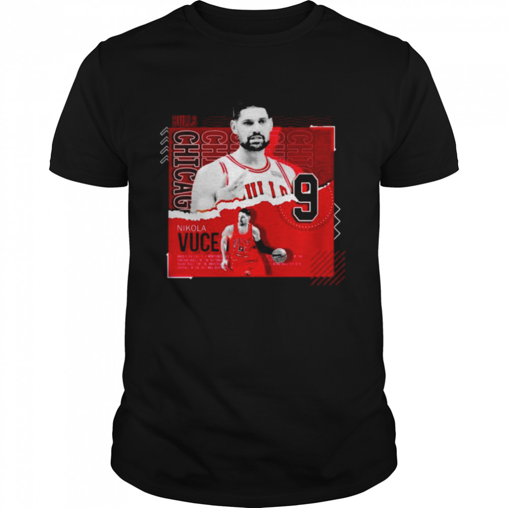 Nikola Vucevic Basketball Paper Poster Bulls Shirt