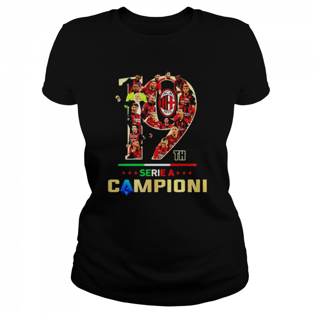 AC Milan 19th Series A Campioni shirt Classic Women's T-shirt
