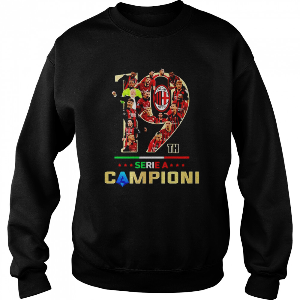 AC Milan 19th Series A Campioni shirt Unisex Sweatshirt