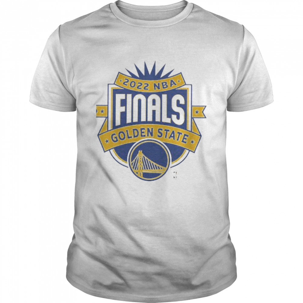Golden State Warriors Sportiqe Women’s 2022 NBA Finals Crest Phoebe T-Shirt