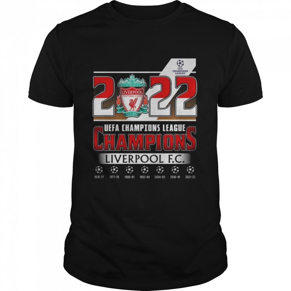 Liverpool F.C 2022 UEFA Champions League Champions 2021-2022 Shirt