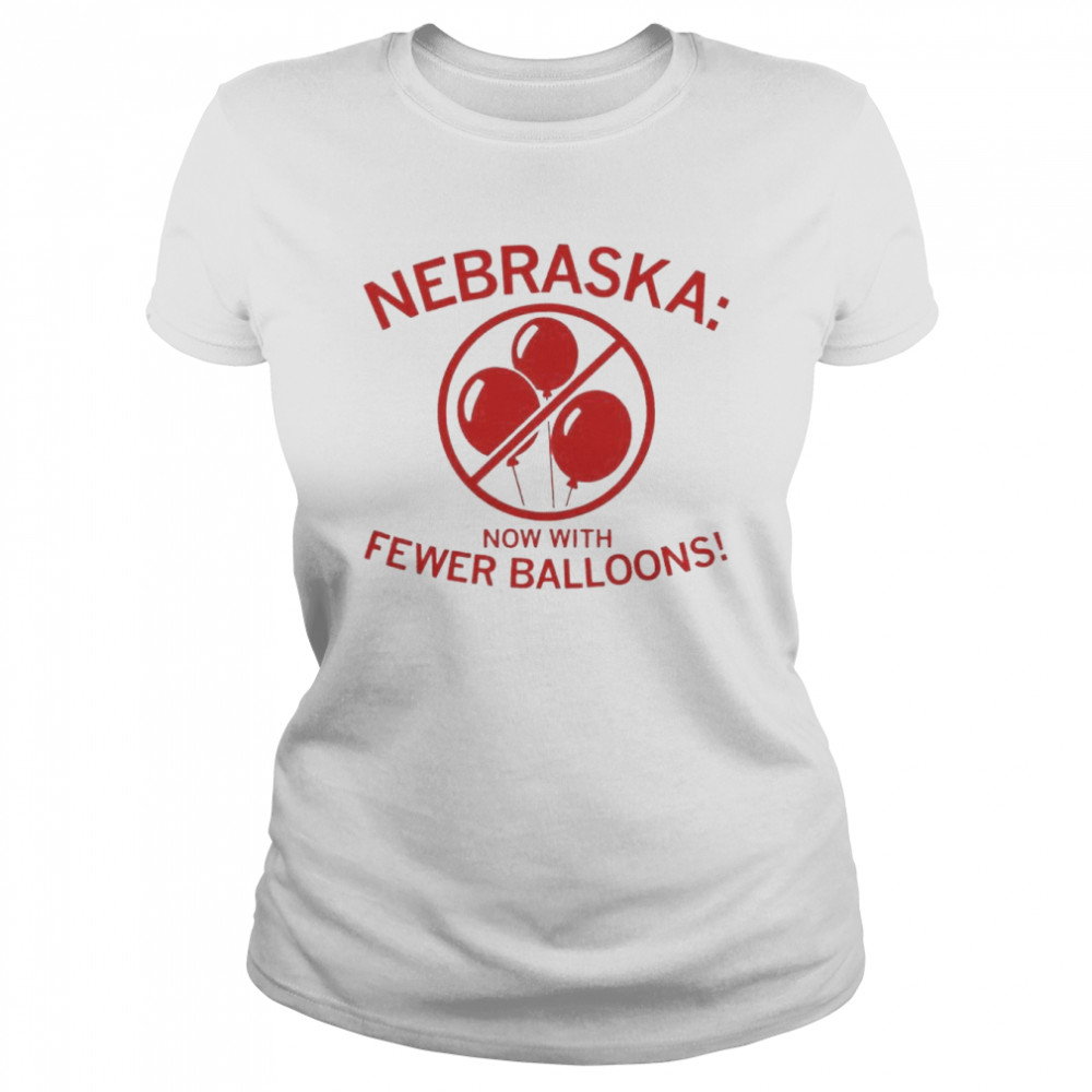 Nebraska Now With Fewer Balloons  Classic Women's T-shirt